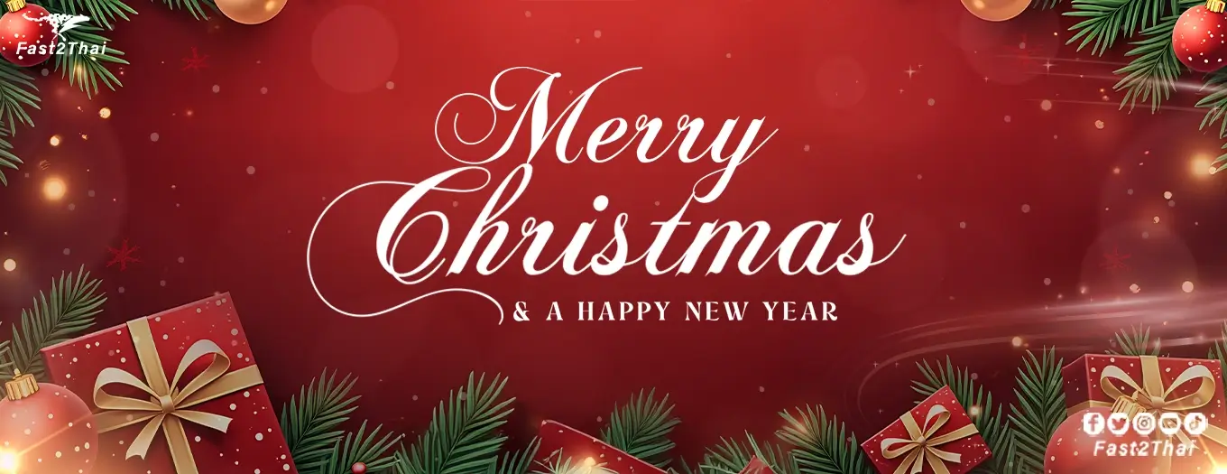 Merry Christmas and a happy new year #fast2thai